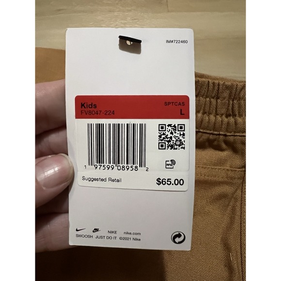 Nike Sportswear Metro Ground Carpenter Pants FV8047-224 Size Large Youth Kids - Picture 2 of 11